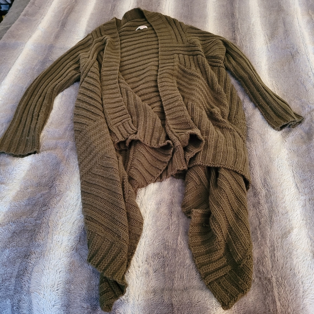 Justfab Waterfall cardigan sweater size L